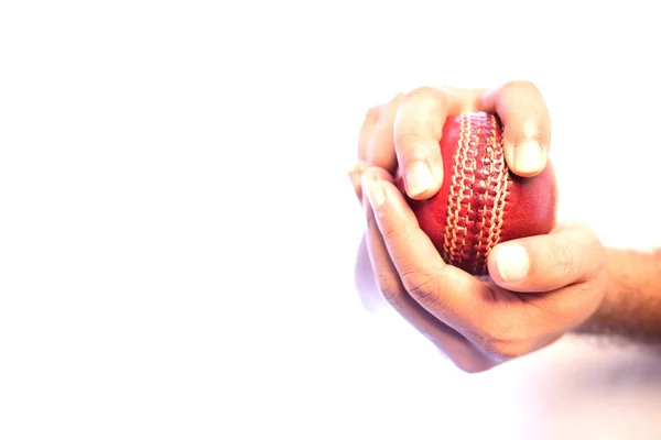 Cricket bowler in white — Stock Photo, Image