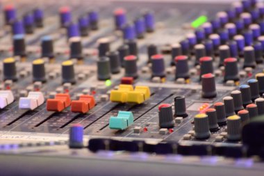 Audio mixer equipment clipart