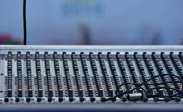 Audio Mixer Music Equipment Live Concert — Stock Photo, Image