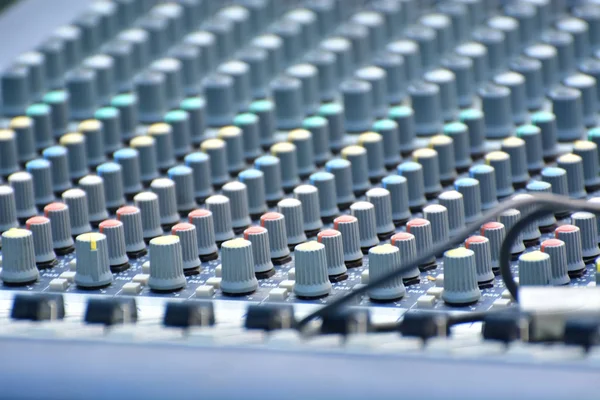 Equipamento de misturador de áudio — Fotografia de Stock