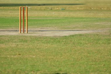 Boş kriket pitch 