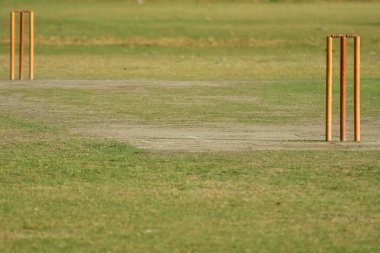 Boş kriket pitch 