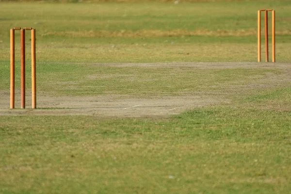 Boş kriket pitch — Stok fotoğraf