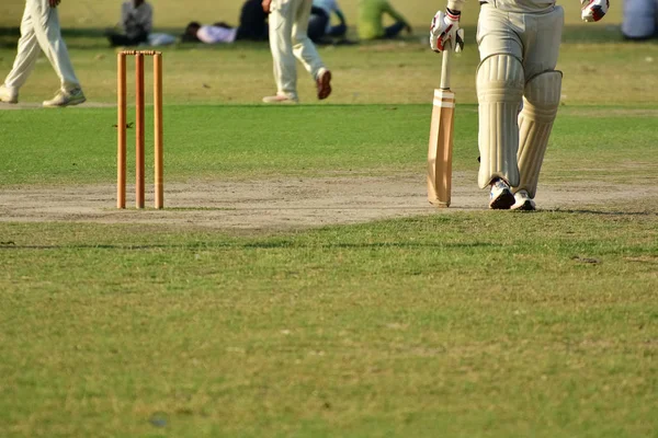 Cricket Spiel Wurde Gespielt — Stockfoto