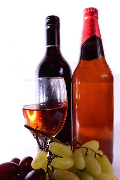 在葡萄酒酒方玻璃 — 图库照片