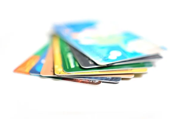 Verzameling van credit cards — Stockfoto