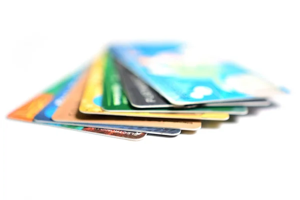 Conjunto de tarjetas de crédito Imagen De Stock