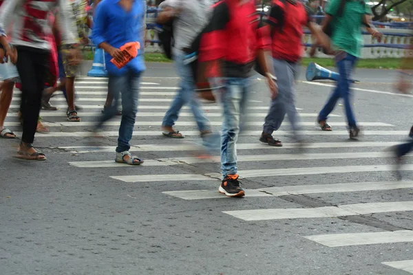 Gyalogos Átkelő Calcutta — Stock Fotó
