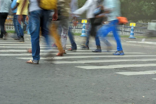 Passagem Pedestre Calcutá — Fotografia de Stock