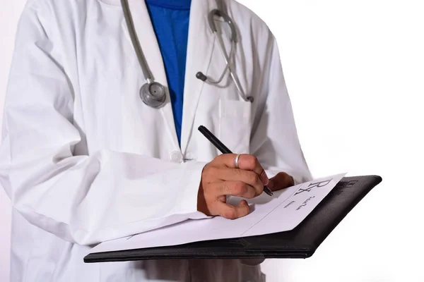 Dokter Schrijft Een Recept — Stockfoto