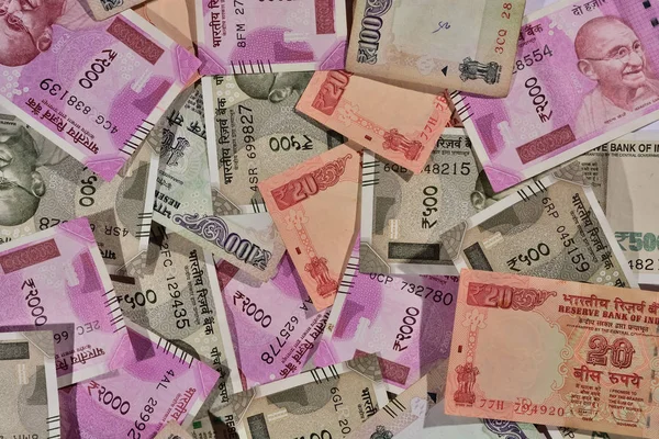 Indyjski papieru waluty notatek — Zdjęcie stockowe