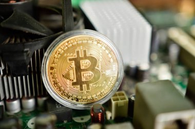 bitcoin elektrik devresi arka plan üzerinde