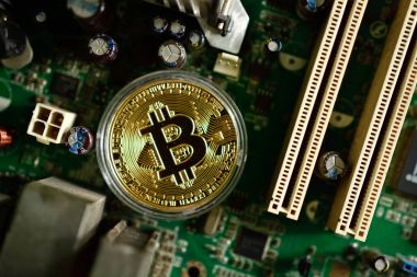 bitcoin elektrik devresi arka plan üzerinde