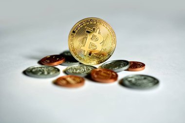 Sanal Döviz Alım bitcoin bizimle paralar, yakın çekim.