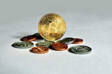 Sanal Döviz Alım bitcoin bizimle paralar, yakın çekim.