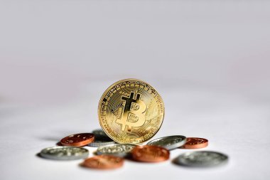Sanal Döviz Alım bitcoin bizimle paralar, yakın çekim.