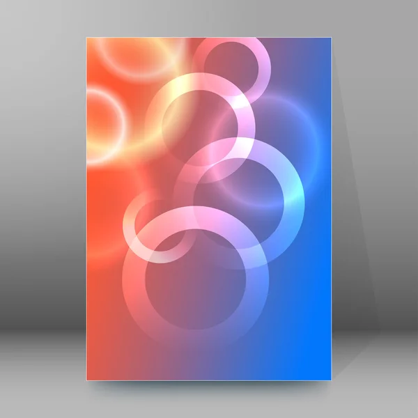Background report brochure Cover Pages A4 style abstract glow33 — Stock Vector