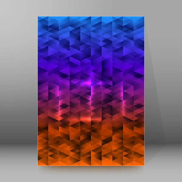 Hintergrundbericht Broschüre Umschlagseiten a4 style abstract glow46 — Stockvektor