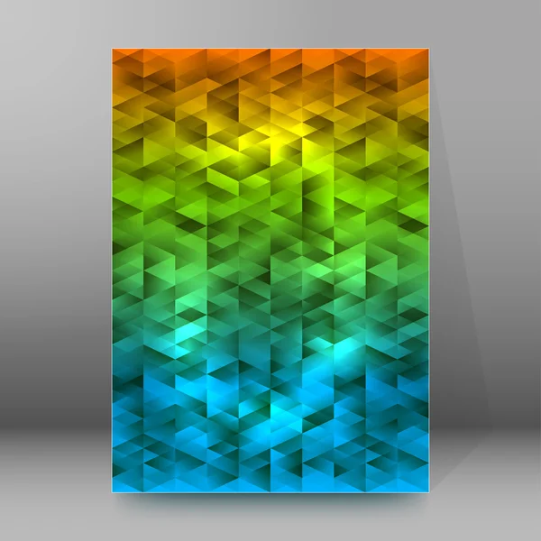 Fondo informe folleto Portada Páginas A4 estilo abstracto resplandor 47 — Vector de stock