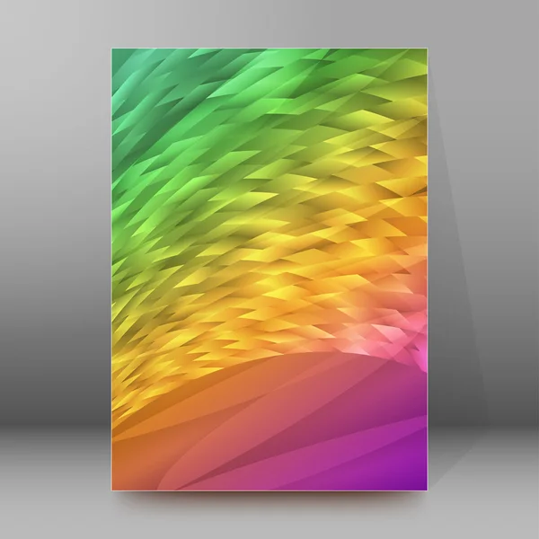 Hintergrundbericht Broschüre Umschlagseiten a4 style abstract glow58 — Stockvektor