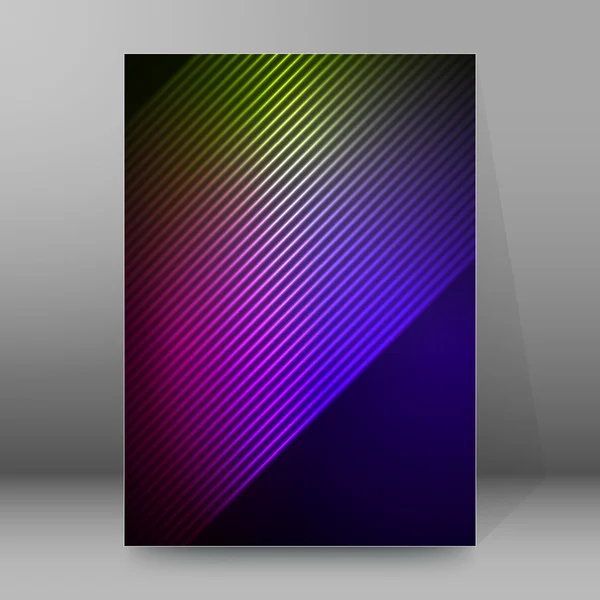 Hintergrundbericht Broschüre Umschlagseiten a4 style abstract glow66 — Stockvektor