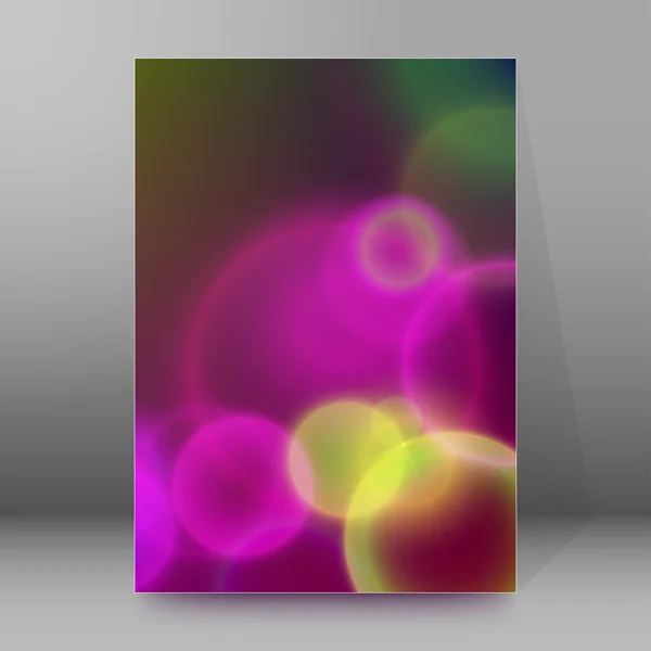 Hintergrundbericht Broschüre Umschlagseiten a4 style abstract glow74 — Stockvektor