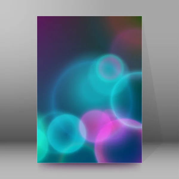 Folheto de relatório de fundo Capa Páginas A4 estilo abstrato glow75 —  Vetores de Stock