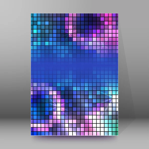 Bakgrundsrapport broschyr omslagssidor A4 stil abstrakt glow83 — Stock vektor