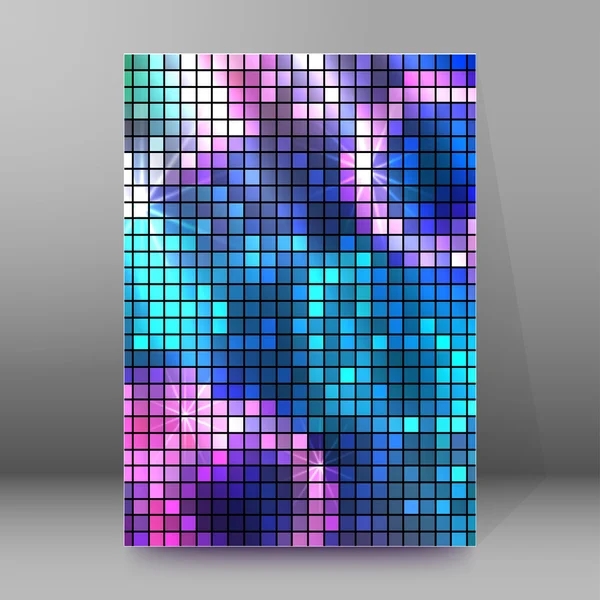 Hintergrundbericht Broschüre Umschlagseiten a4 style abstract glow84 — Stockvektor