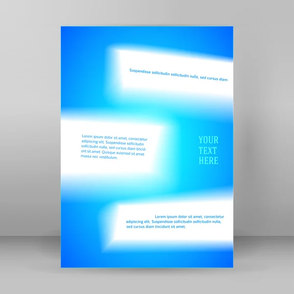 Abstrakte Hintergrundseite Booklet Format a4 unscharf — Stockvektor