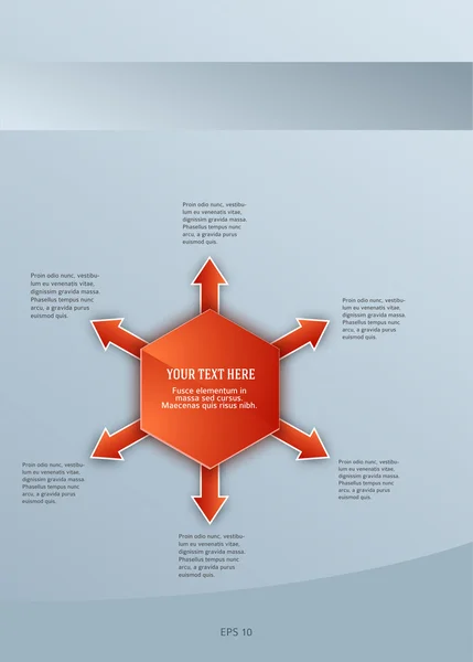 Design element vorlage präsentationsleitfaden 07 — Stockvektor