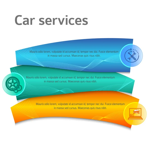 Elemento di design modello presentazione manuale auto service01 — Vettoriale Stock