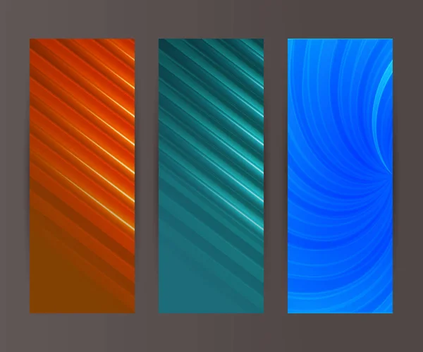 Ensemble de bannière verticale élément de conception fond brillant abstrait shap — Image vectorielle