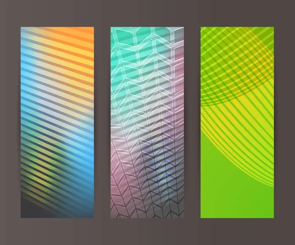 Vertikale Banner Set Design-Element Hintergrund leuchten abstrakte Shap — Stockvektor