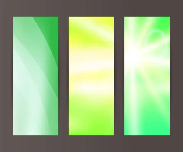 Vertical banner set design element background glow abstract shap — Stock Vector