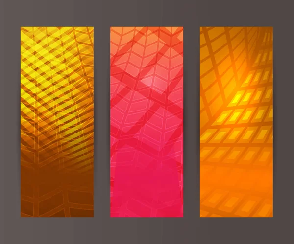 Banner vertical conjunto diseño elemento fondo brillo shap abstracto — Archivo Imágenes Vectoriales