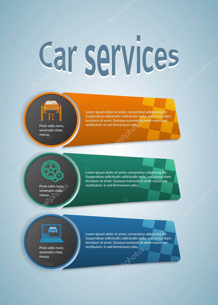 car repair services of cars presentation booklet01 — stock vector car repair services of cars presentation booklet01 — stock vector, Presentation Template Automobile, Presentation templates