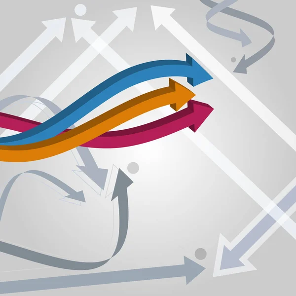 Abstracción fondo dirección flechas lío onda04 — Archivo Imágenes Vectoriales