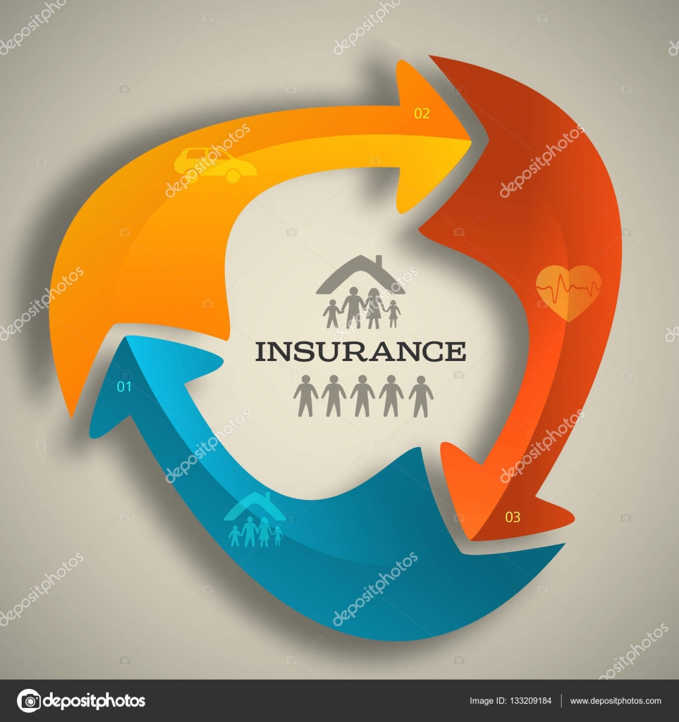 Insurance services cover page booklet arrows concept05 ...