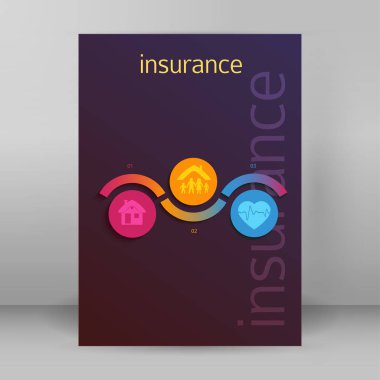 Sigorta hizmetleri kavramı sayfa A4 brochure02 kapak