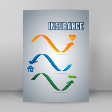 Sigorta hizmetleri kavramı sayfa A4 brochure04 kapak