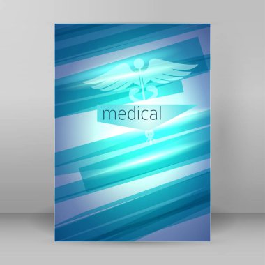 Tıp kavramı kapak sayfası A4 brochure14