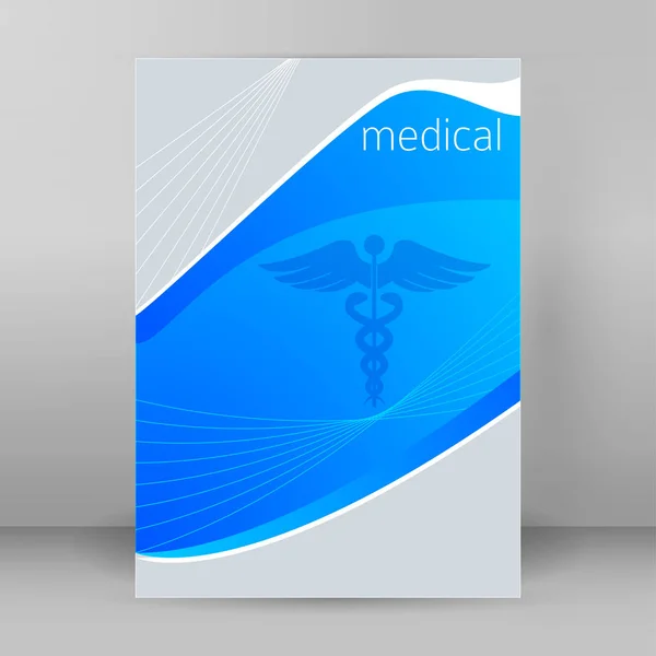 Médecine page couverture dépliant publicité report05 — Image vectorielle
