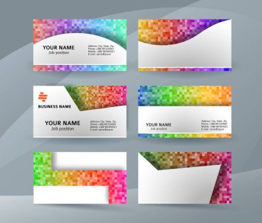 Kartvizit düzen şablonu set03