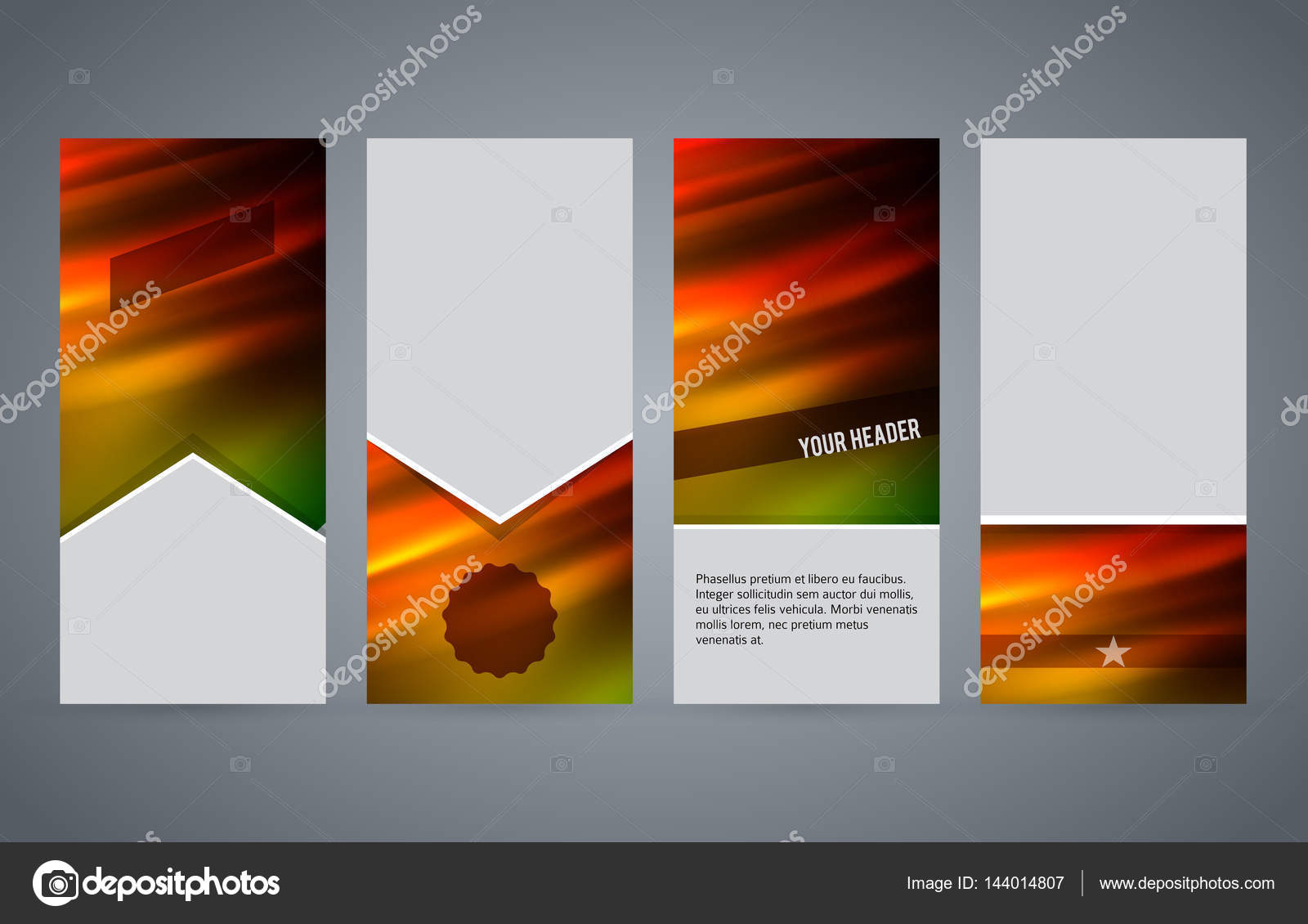 modelos de conjunto vertical flyer layout brilho quente effect02