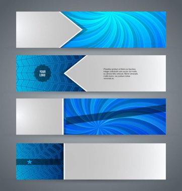 Template07 yatay web afiş mavi arka plan belirleme