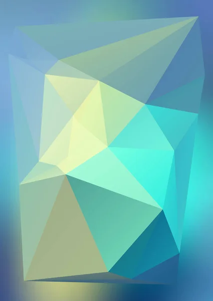 Fondo abstracto moderno triángulos efecto 3d luz brillante — Vector de stock