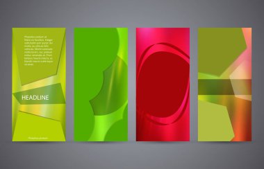Dikey web afiş düzen background05 kümesi