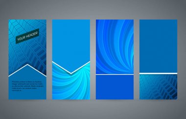 Dikey web afiş düzen background06 kümesi