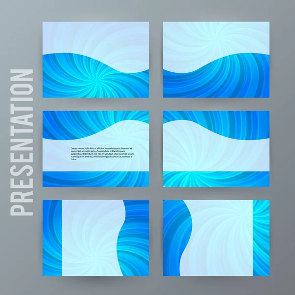 Präsentationsvorlage für Powerpoint-Hintergrund blue09 — Stockvektor